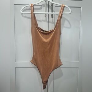Missguided + Tan Bodysuit